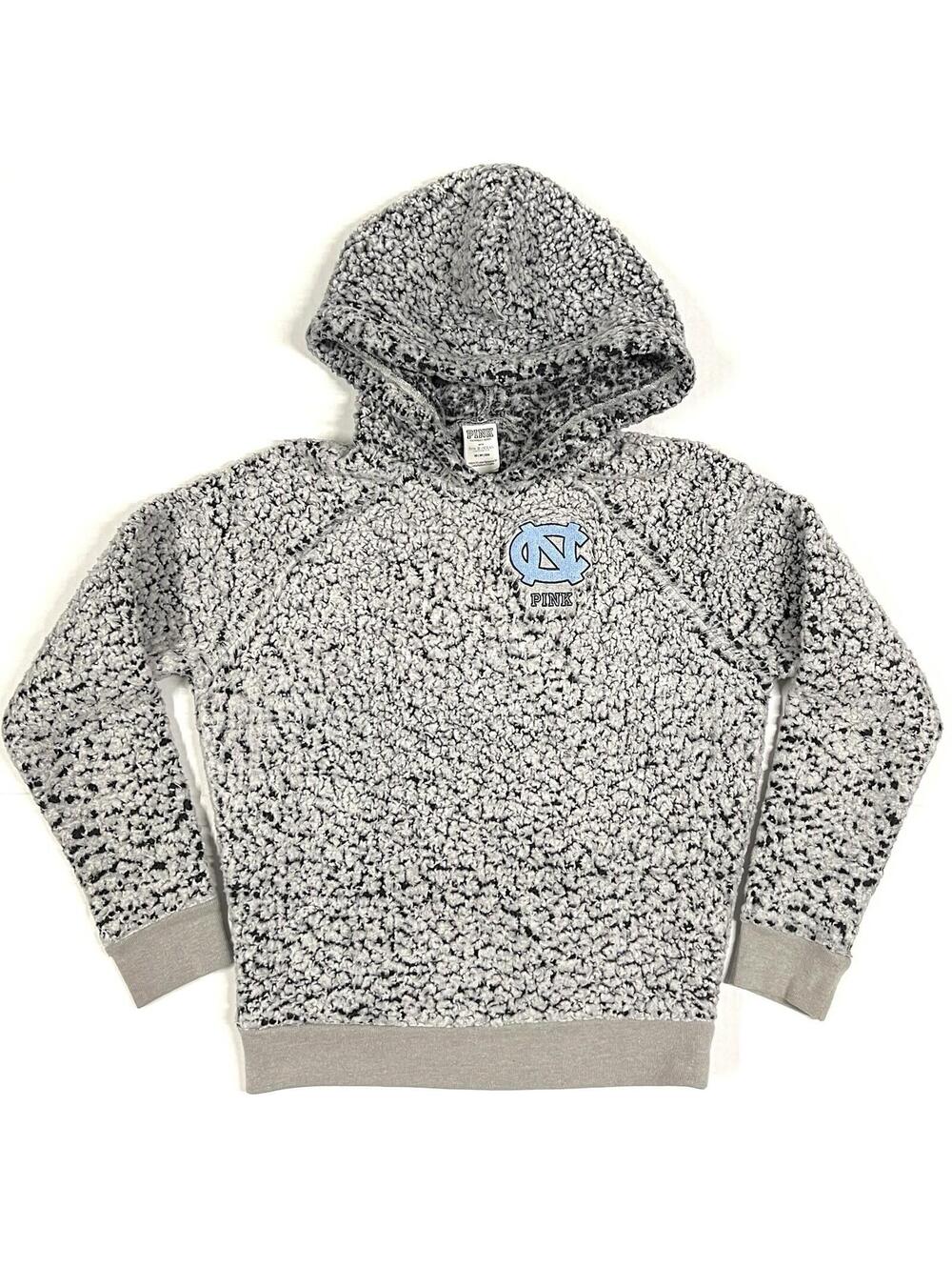 PINK Victoria’s Secret UNC Tar Heels Hoodie Pile Sz XS Gray 389410 2018
